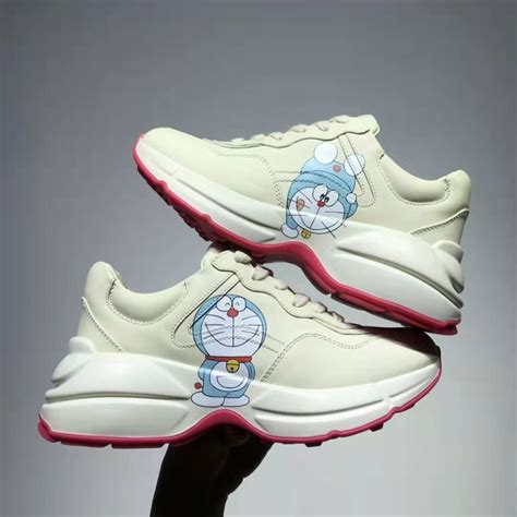 doraemon gucci shoe|Doraemon rhyton women's shoes.